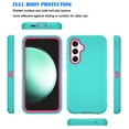 thumbnail image 3 of Tiflook for Galaxy S23 FE 5G 2023 Case,3 in 1 Sturdy Phone Case for Samsung S23 FE 5G, Shockproof Full Coverage Protective Cover Phone Case for Samsung Galaxy S23 FE 5G (2023) 6.4" Green, 3 of 7