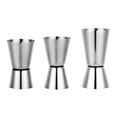 thumbnail image 1 of Gift For Bartenders, Stainless Steel Drink Measure, Easy Cleaning Barware, Double Sided Jigger, Everyday Basics Cocktail Measuring Tool (Set Of 3), 1 of 8