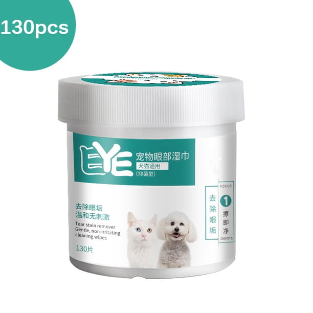 Mascotas Perros Gatos Toallas De Papel De Limpieza Ojos Toallitas Húmedas Quitamanchas Toallitas Suaves Suministros De Limpieza Eigraketly PT000912-00
