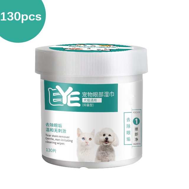 Mascotas Perros Gatos Toallas De Papel De Limpieza Ojos Toallitas Húmedas Quitamanchas Toallitas Suaves Suministros De Limpieza Inevent PT000912-00
