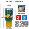 thumbnail image 3 of Green Bay Tumbler Cup - Green Bay Gifts for Men - 40 OZ Insulated Stainless Steel Coffee Travel Mug with Lid and Straw, 3 of 6