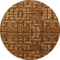 thumbnail image 1 of Ahgly Company Indoor Round Abstract Orange Modern Area Rugs, 5' Round, 1 of 4