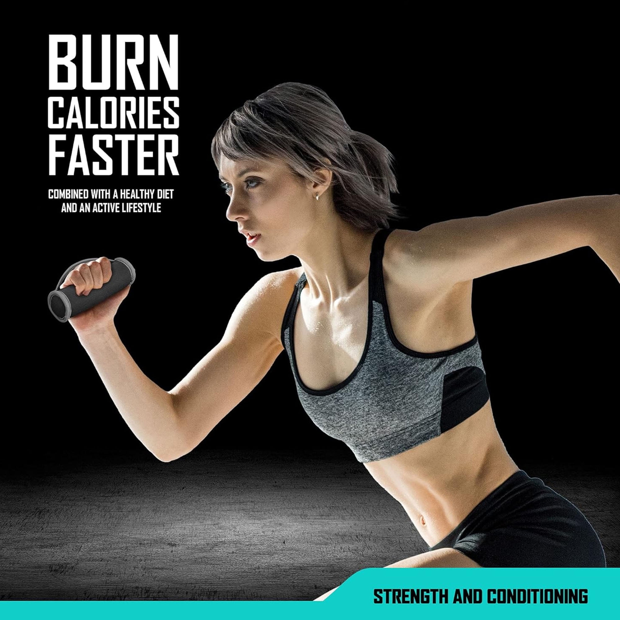 Soft dumbbells suitable for walking, running, physical therapy, and aerobic exercise - with ergonomic grip straps (2-piece set), men's and women's small weights
