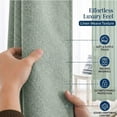 thumbnail image 3 of No Drill No Rod Blackout Curtains with Hook and Loop, Thermal Insulated Noise Reducing Privacy Window Drapes for Bedroom & Living Room, 3 of 8