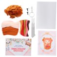 thumbnail image 3 of Needle Felting Kit, Bright Colors Wool Felt Crafts Exquisite Simple Operation with Drawing for Handicrafts Making for DIY Decorations 206# Blue,207# Coffee,208# Light Brown, 3 of 7