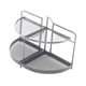 thumbnail image 4 of Organizador de baño semicircular multiusos para apartamento, sala de estar y mesa. Negro, 4 of 9
