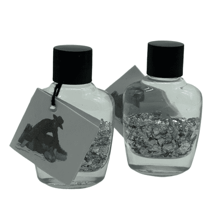 

Silver Flake Bottles | Authentic Brazilian Silver Flakes