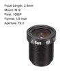 thumbnail image 2 of 2Pcs Camera Lens 2.8mm Focal Length 1080P F2.0 1/3 Inch Wide Angle for CCD Camera, 2 of 3