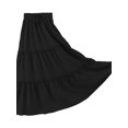 thumbnail image 4 of EFINNY Women High Waist Solid Color Long Skirt Large Pendulum Pleated Loose Dress, 4 of 6