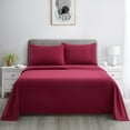 thumbnail image 4 of Marina Decoration 600 Thread Count Ultra Soft Deep Pocket Hotel Standard Solid Bedding Long Staple Percale Cotton All Season Sheet Set with Pillowcase, 4 of 7