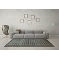thumbnail image 3 of Ahgly Company Indoor Square Persian Light Blue Traditional Area Rugs, 3' Square, 3 of 4
