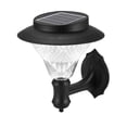 thumbnail image 2 of Bewildely Portable 8 LED montado en la pared con energía solar al aire libre valla de jardín lámpara decorativa paisaje luz Iluminación y accesorios blanco Bewildely HA025927-02, 2 of 6