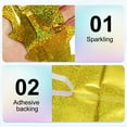 thumbnail image 3 of 3 Pack Party Backdrop Decoration, 1mx2m Star Tinsel Streamer Foil Fringe Curtain Streamers for Parties Backdrop Decoration Christmas Wedding Birthday Photo Booth,Laser Gold, 3 of 6