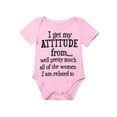 thumbnail image 1 of Newborn Infant Baby Girl Funny Letter Romper Jumpsuit Soft Clothes, 1 of 5