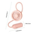 thumbnail image 4 of Hwkond Neck Fan Wrap-around Wrap-around Cervix Fan Port Portable USB Rechargeable Corporal Fan Desktop Handheld Silent Electric Fan For Desk Running Travel Sports Outdoor on Clearance, 4 of 6
