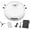 White, variant on Mini Robot Vacuum for Car,3 in 1 Cordless Rechargeable Smart Sweeping Robot with Wet Mopping,Automatic Obstacle Avoidance for Hard Floors,Carpets,Pet Hair,Car Interior (Pink)