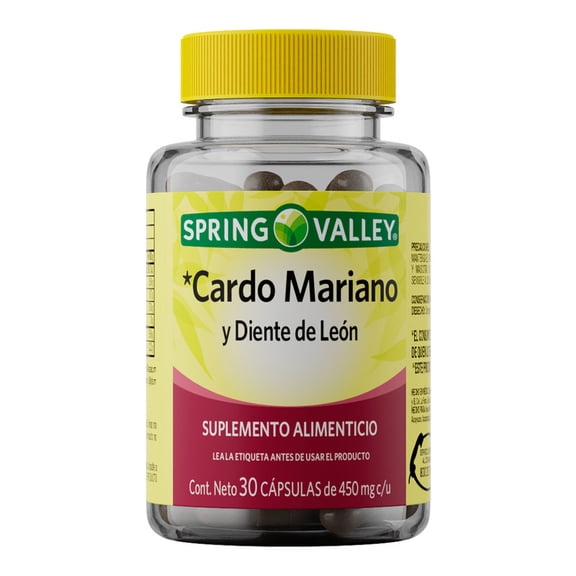 Cardo Mariano Spring Valley 450mg 30 capsulas