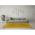 thumbnail image 3 of Ahgly Company Machine Washable Indoor Rectangle Oriental Yellow Traditional Area Rugs, 2' x 3', 3 of 4