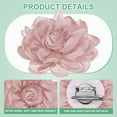 thumbnail image 2 of Uxcell Rose Flower Brooches and Pins for Women, Lapel Pins Dainty Satin Fabric Big Camellia Hair Flowers Clips Dusty Pink, 2 of 8