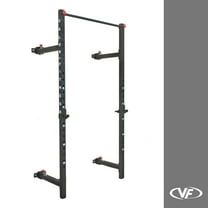 Valor Fitness Folding Squat Rack -Wall Mount Single, Bar, Workout, Pull up