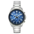 thumbnail image 1 of Casio Edifice Standard Analog Chronograph Stainless Steel Blue Dial Quartz EFV-650D-2A 100M Men's Watch, 1 of 1