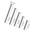 thumbnail image 2 of QUMIIRITY 100Pcs Bed Hardware Replacement Kit Universal Silver Bolts and Nuts Set for Furniture Assembly, 2 of 5