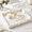 Rectangular, variant on Rectangular Capiz Decorative Tray for Coffee Table, Handcrafted with Scalloped Edges