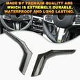 thumbnail image 4 of Xotic Tech 2PCS Steering Wheel Lip Frame Cover Trim, Carbon Fiber Pattern, Compatible with BMW 3 Series G20 G28 2019-2021 (For M Sports version Model), 4 of 9
