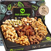 Nut Cravings Luxurious Nut Collection Gift Basket, 7 Assortments, Premium Healthy Kosher Snack Tray