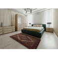 thumbnail image 5 of Ahgly Company Machine Washable Indoor Square Traditional Sepia Brown Area Rugs, 4' Square, 5 of 7