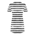 thumbnail image 4 of SMihono Robe Maxi Bohème d'Été pour Femmes Grande Taille Mode Féminine Col Rond Manches Courtes Imprimée Robe de Plage, 4 of 4