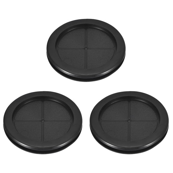 3Pcs Double Sided Rubber Grommets 2-3/4" (70mm) Drill Hole, 2-3/8" (60mm) ID