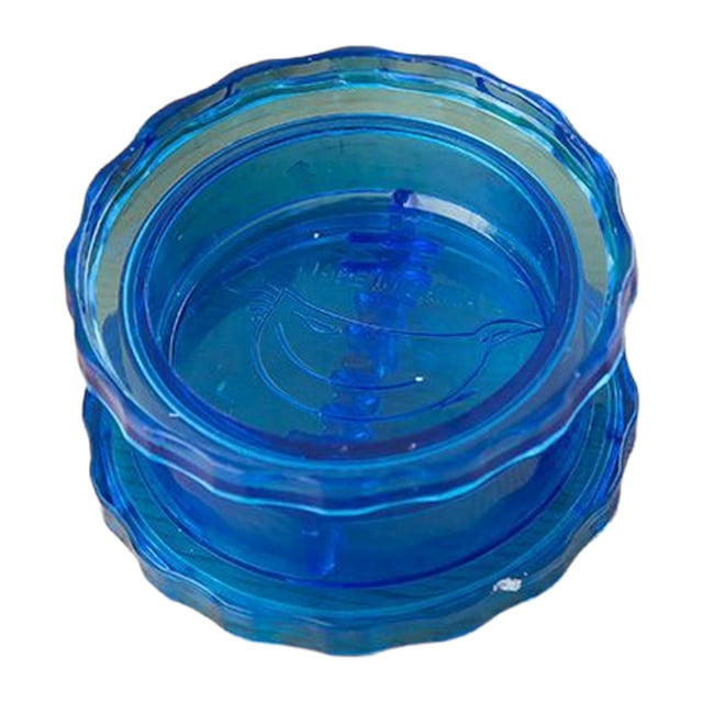 Plastic garlic box strainer garlic mixer crusher kitchen creative small tool.(1PCS Blue,3.14")