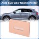 thumbnail image 3 of Portatissues para Auto, Soporte de Servilletas para Visor del Sol, Portatissues para Reposabrazos de Auto, Funda de Caja de Servilletas de Ante Negro, 3 of 7