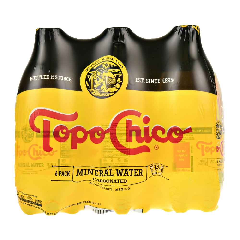 Topo Chico Mineral Water, 20.3 Fl Oz, 6 Count