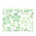 thumbnail image 7 of Yayeee Collapsible Cube Storage Bin with Lid Fabric Closet Decorative Basket with Handles, Green Floral, 7 of 7