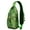 Green-40, variant on Retro Vintage Sling Backpack Floral Boho Lightweight Daypack for Travel and City Walking