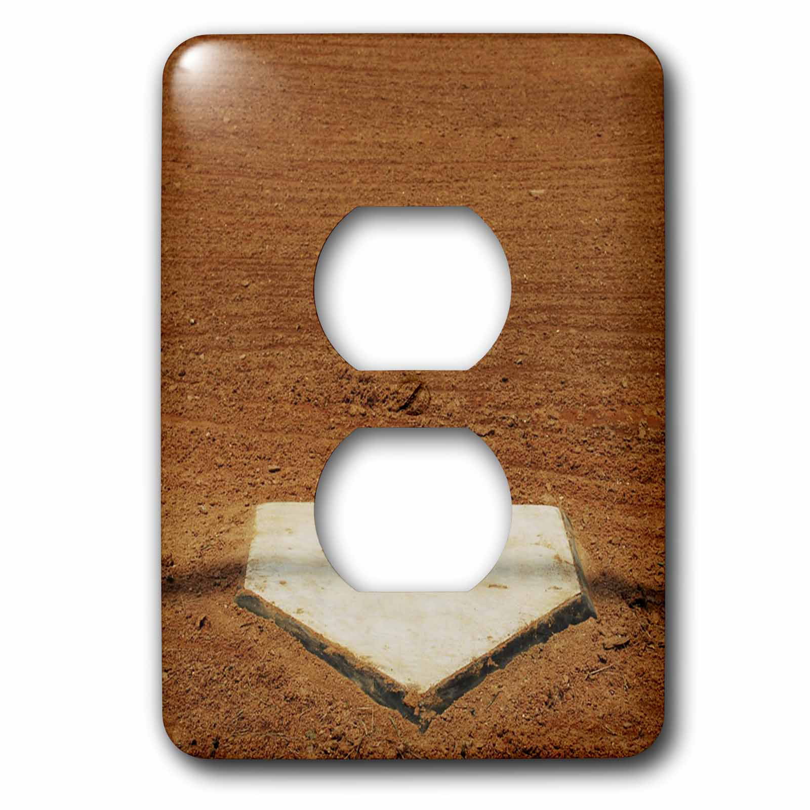 3dRose lsp_50211_6 Home Plate In Baseball Outlet Cover 