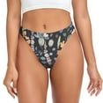 thumbnail image 1 of Balery Wildflower Watercolor 1 Tangas de Algodón para Mujer con Estampado – Ropa Interior Sexy, Transpirable, G-string-Medium, 1 of 6