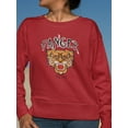 thumbnail image 2 of Danger Slogan With Tiger Head  Sweatshirt Women -Image by Shutterstock, Female 5X-Large, 2 of 4