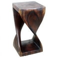 thumbnail image 4 of Strata Furniture 23x12" Traditional Wood Twist Stool/End Table in Mocha Brown, 4 of 5