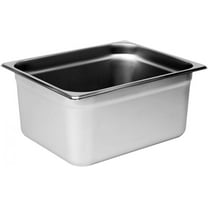 TrueCraftware- Half Size 6" Deep Stainless Steel Anti-Jamming Steam Pan 25 Gauge- Steam Food Pan Anti-Jam Steam Table Hotel Pan for Restaurant Family Events Personal Catering Use