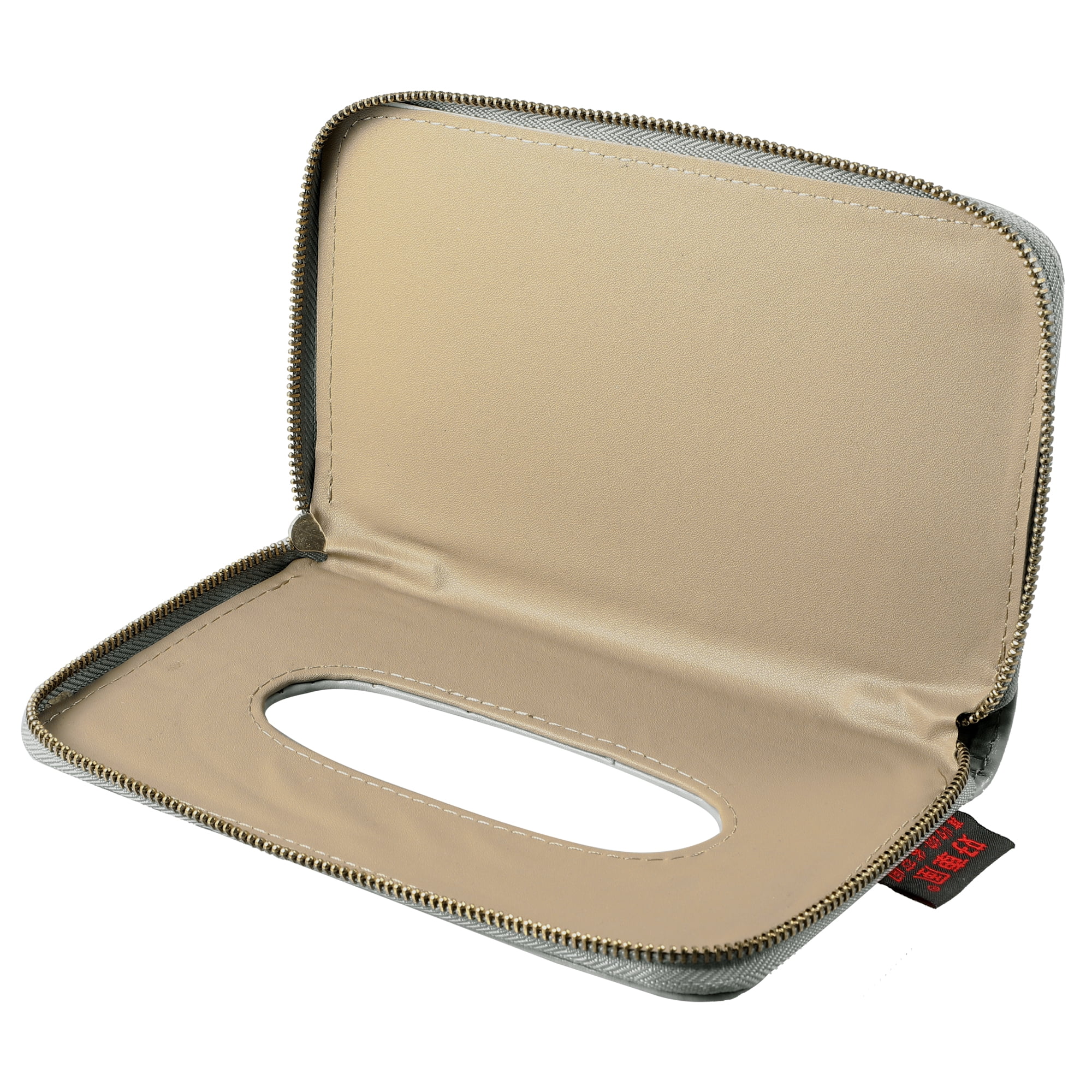 Unique Bargains Car Sun Visor Backseat Tissue Napkin Box Holder Case Gray
