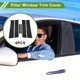 thumbnail image 2 of Recorte de ventana del pilar de la puerta Unique Bargains para Chevy Aveo 2007-2011 Negro Frontal Izquierdo Derecho Sticker Antirrayaduras Cubierta Exterior del Pilar de la Puerta 6 Pcs, 2 of 7