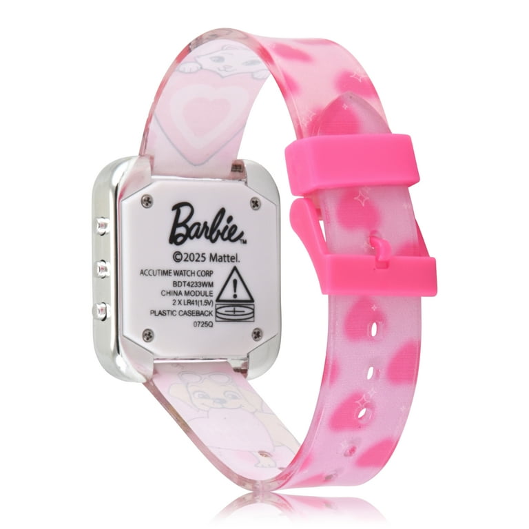 Mattel Barbie Female Child Pink LCD Watch, BDT4233WM - Walmart.com