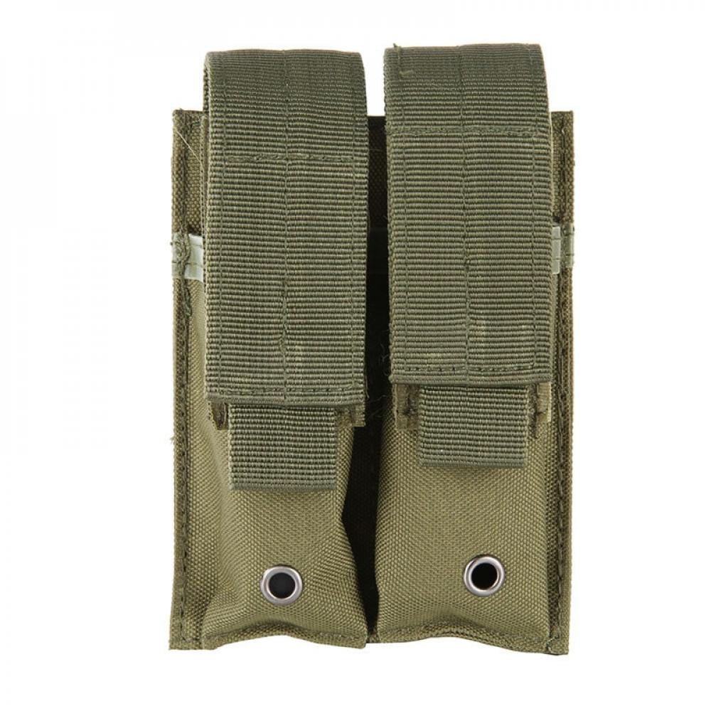 Combat Military 600D 9MM Molle Nylon Dual Double Pistol Mag Magazine Pouch Bag 