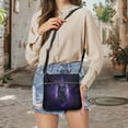 thumbnail image 5 of Kuiaobaty Black Cat Madala Print Crossbody Bag for Women, Medium Size Vegan Leather Hobo Purse with Adjustable Strap, Large Capacity Shoulder Handbag Crossbody for Travel, 5 of 7