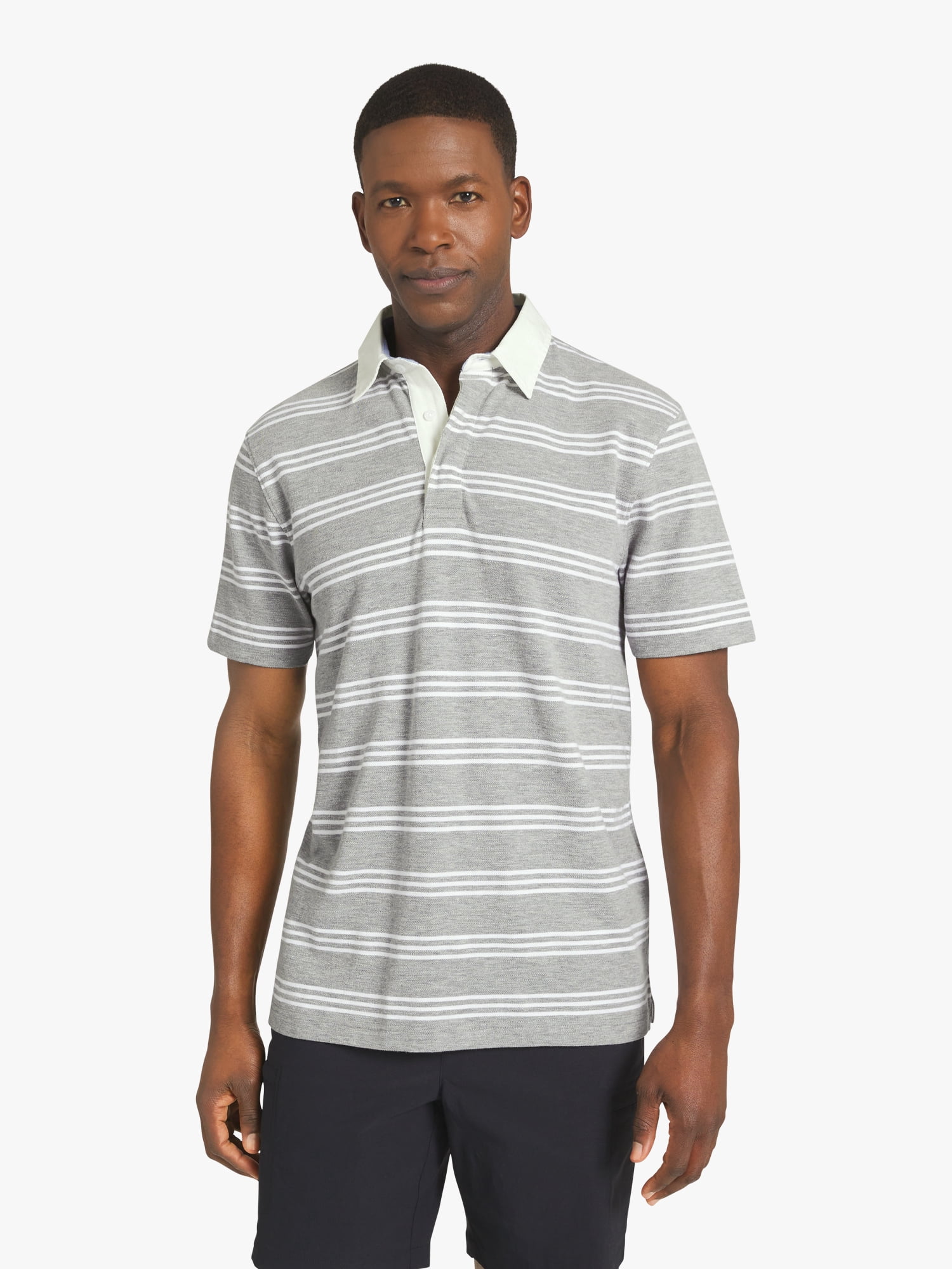 Chaps Men's Striped Pique Polo, Sizes S - 2XL