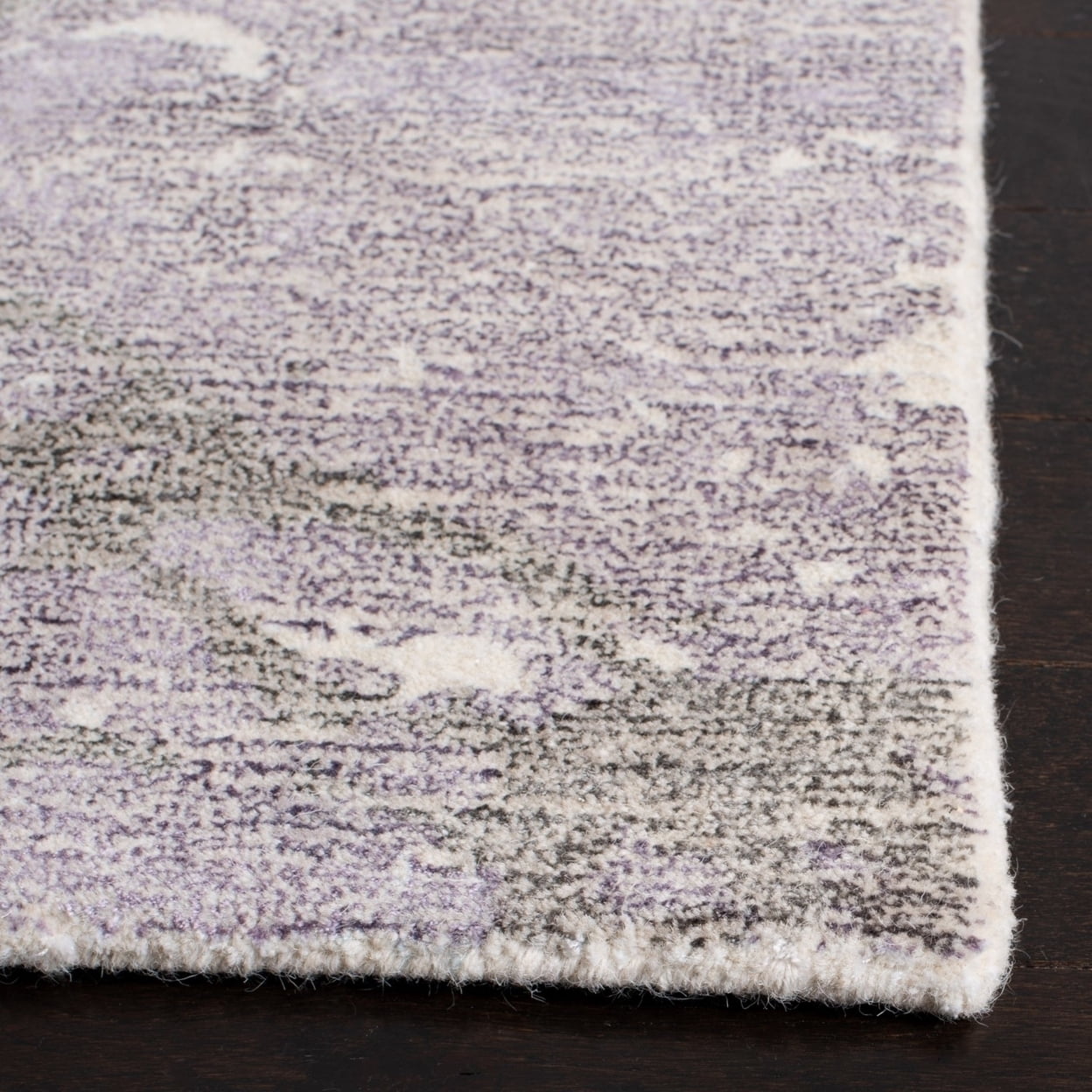 SAFAVIEH Restoration Vintage Conway Abstract Distressed Area Rug, Purple/Ivory, 5' x 8'