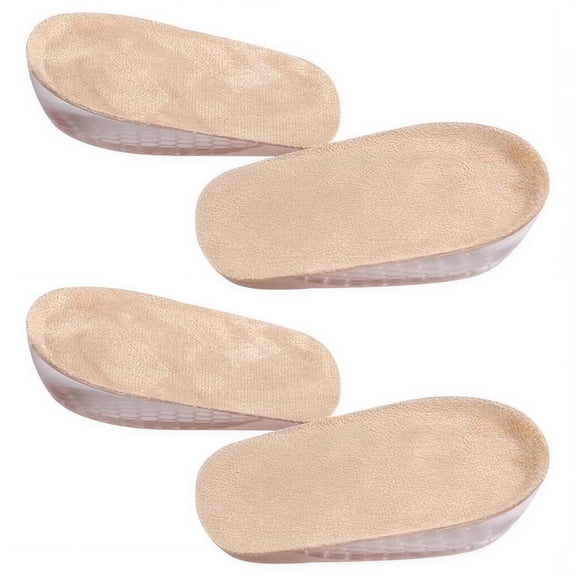 2 Pairs Height Increase Insoles, Heel Cushion Inserts, Heel Lift Inserts for Leg Length Discrepancies